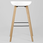 Барный стул на ножках из натурального дерева Boras White варинант исполнения - 4 | Loft Concept в Твери