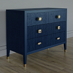 Бельевой Комод с 4 ящиками Elsa Dreams Blue варинант исполнения - 1 | Loft Concept в Твери