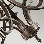 Люстра с белыми тканевыми абажурами в прозрачных стеклянных цилиндрах Kichler варинант исполнения - 20 | Loft Concept в Твери