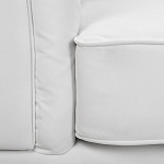 Кресло низкое с мягкой обивкой из велюра на 4-х ножках из массива березы Sophie Armchair white варинант исполнения - 6 | Loft Concept в Твери