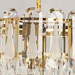 Люстра многоярусная с овальными прозрачными подвесками 36 см Harmonica варинант исполнения - 6 | Loft Concept в Твери