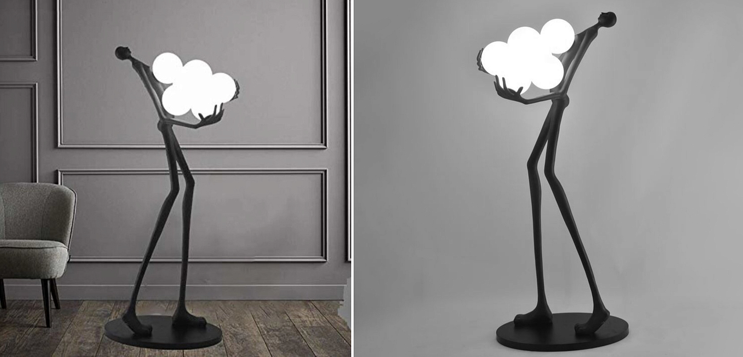 Торшер Man carries light Six Balls Торшер Man carries light Six Balls - Loft-Concept в Твери