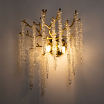 Бра золотого цвета с ветвями и хрустальными подвесками FAIRYTREE Light варинант исполнения - 2 | Loft Concept в Твери