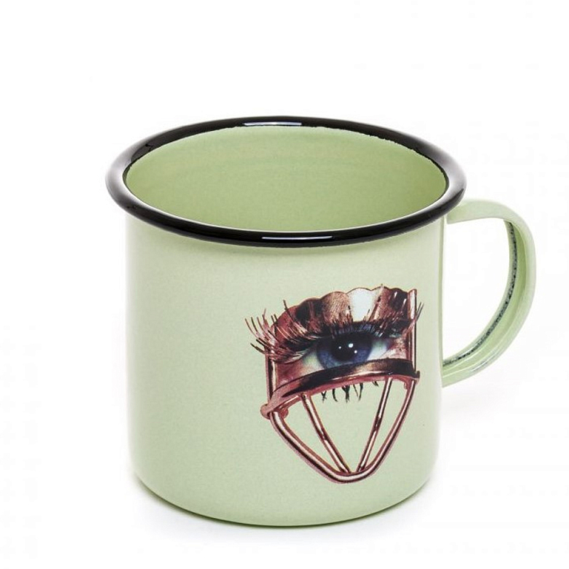 Кружка Seletti Mug Eye Салатовый Коричневый Кружка Seletti Mug Eye Салатовый Коричневый в Твери | Loft Concept
