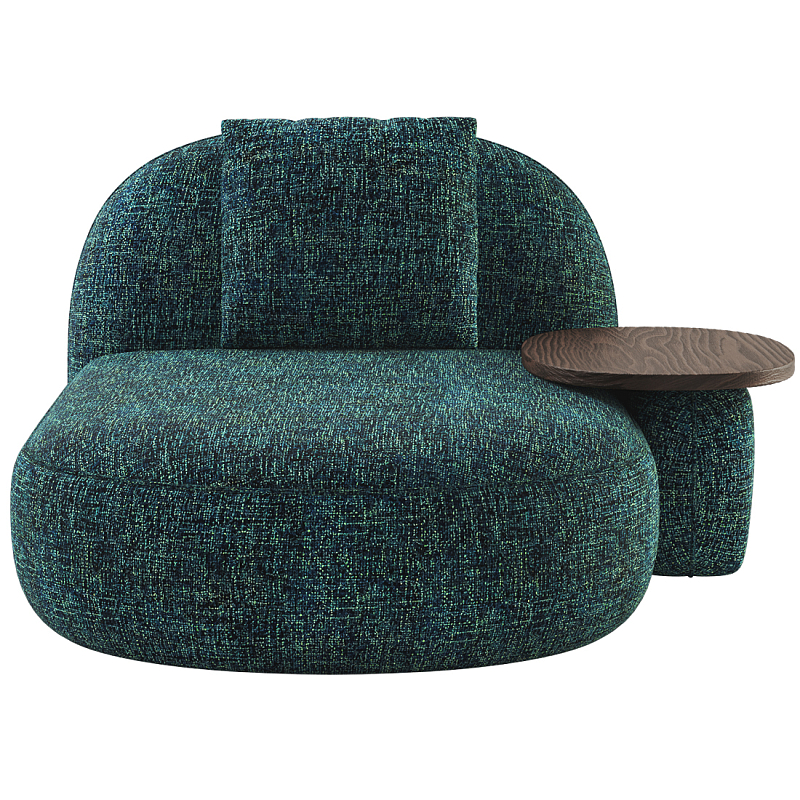 Кушетка Orus с овальным столиком  Изумрудный Орех в Твери | Loft Concept 