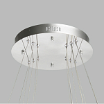 Люстра с тремя кольцами цвета хром и прозрачными хрустальными шарами по периметру Sacramento Transparent Balls Chandelier варинант исполнения - 11 | Loft Concept в Твери