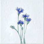 Плитка с узором Васильки варинант исполнения - 2 | Loft Concept в Твери