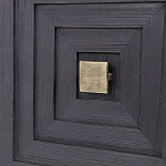 Тумба черная из дерева двухдверная Geometric Double Door Nightstand варинант исполнения - 2 | Loft Concept в Твери