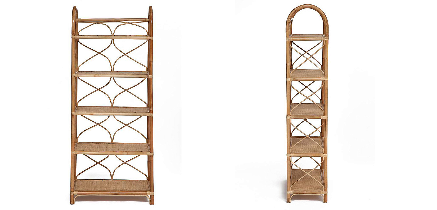 Этажерка Rattan Wicker Bookcase Этажерка Rattan Wicker Bookcase - Loft-Concept в Твери