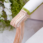 Стул с подлокотниками золотистый из бука с изображением птиц и цветов Blooming Birds 2 варинант исполнения - 2 | Loft Concept в Твери