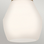 Подвесной светильник каплевидной формы с комбинированным плафоном из стали и белого матового стекла Kichler варинант исполнения - 13 | Loft Concept в Твери