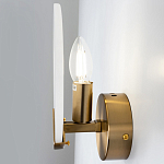 Бра с плафоном из камня в форме диска Ricci Stone Wall Lamp варинант исполнения - 4 | Loft Concept в Твери