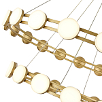 Люстра двухъярусная с круглыми светодиодными источниками света Maxine Light варинант исполнения - 8 | Loft Concept в Твери