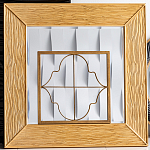 Зеркало квадратное в фактурной раме Pattern варинант исполнения - 1 | Loft Concept в Твери