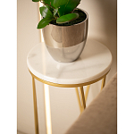 Столик дизайнерский Beige marble варинант исполнения - 5 | Loft Concept в Твери