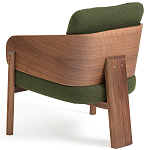 Кресло с каркасом из массива ореха Gallin Chair Green варинант исполнения - 4 | Loft Concept в Твери