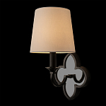 Бра с белым текстильным абажуром и фигурным основанием с зеркальной вставкой Vitorino варинант исполнения - 9 | Loft Concept в Твери