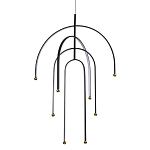 Люстра подвесная с дугообразными изогнутыми элементами Luke Lampco Tracer Lamp варинант исполнения - 1 | Loft Concept в Твери