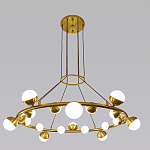 Люстра подвесная светодиодная с плафонами в форме шара Italian Globe Cedar Moss Light варинант исполнения - 4 | Loft Concept в Твери