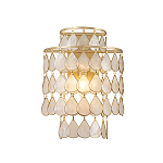 Бра с декором из натуральной морской ракушки Iridescent Light варинант исполнения - 1 | Loft Concept в Твери