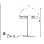 Настольная лампа c абажуром в форме купола из натурального камня  Heavenly Harmony варинант исполнения - 7 | Loft Concept в Твери