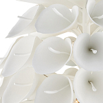 Люстра белая каплевидной формы из цветков лилии White Natural Lines варинант исполнения - 2 | Loft Concept в Твери