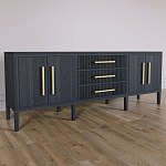 Большая VT-тумба Primo шпон Черный дуб варинант исполнения - 3 | Loft Concept в Твери