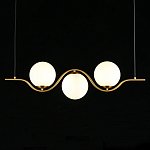 Люстра подвесная светодиодная Jagna 2 Gold and White варинант исполнения - 1 | Loft Concept в Твери