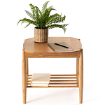 Приставной стол из массива дуба Reyer Side Table варинант исполнения - 4 | Loft Concept в Твери