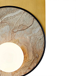 Бра с каменным диском в металлической раме Sandstone Painting варинант исполнения - 3 | Loft Concept в Твери