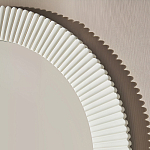 Зеркало в круглой фактурной раме Mirror Modern Texture белое варинант исполнения - 4 | Loft Concept в Твери