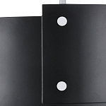 Потолочный светильник круглый светодиодный Semicircular White Panels чёрный варинант исполнения - 1 | Loft Concept в Твери