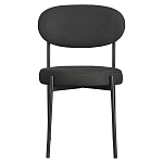 Стул мягкий Alfie Chair черный варинант исполнения - 1 | Loft Concept в Твери