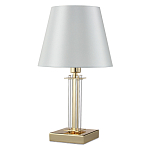 Настольная лампа с белым тканевым абажуром в форме конуса Laurent варинант исполнения - 5 | Loft Concept в Твери