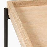 Консоль деревянной столешницей и полкой Wooden Table Top and Shelf варинант исполнения - 2 | Loft Concept в Твери