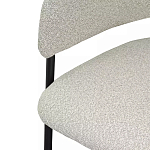Стул мягкий с подлокотниками Chair Gray Upholstery Boucle варинант исполнения - 6 | Loft Concept в Твери