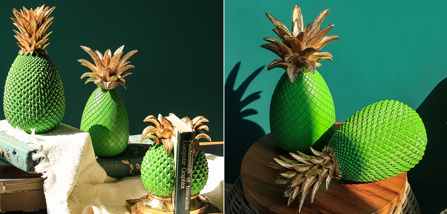 Статуэтка Gold and Green Pineapple II Статуэтка Gold and Green Pineapple II - Loft-Concept в Твери
