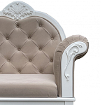 Рекомье со спинкой в стиле прованс Montmartre Provence Ottoman варинант исполнения - 6 | Loft Concept в Твери