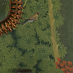 Обои ручная роспись Malwa Original colourway on Olive tobacco варинант исполнения - 3 | Loft Concept в Твери