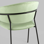 Стул в велюре фисташкового цвета Horizon варинант исполнения - 7 | Loft Concept в Твери