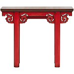 Деревянная консоль в китайском стиле красная Tang Console Table варинант исполнения - 1 | Loft Concept в Твери