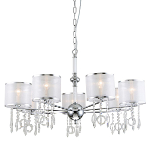 Люстра цвета хром с хрустальным декором Crystal Things