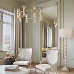 Торшер с фактурным каркасом и прямоугольным тканевым абажуром Shiye and Simplicity варинант исполнения - 3 | Loft Concept в Твери