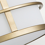 Потолочный светильник с белым матовым абажуром в металлическом каркасе Feiss варинант исполнения - 5 | Loft Concept в Твери