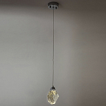 Подвесной светильник с хрустальным плафоном хром Esme Crystal Chrome Hanging Lamp варинант исполнения - 4 | Loft Concept в Твери