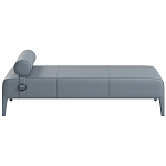 Кушетка Cuba из натуральной кожи с валиком  варинант исполнения - 4 | Loft Concept в Твери