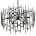 Люстра черная остроконечной формы Black Satin варинант исполнения - 3 | Loft Concept в Твери