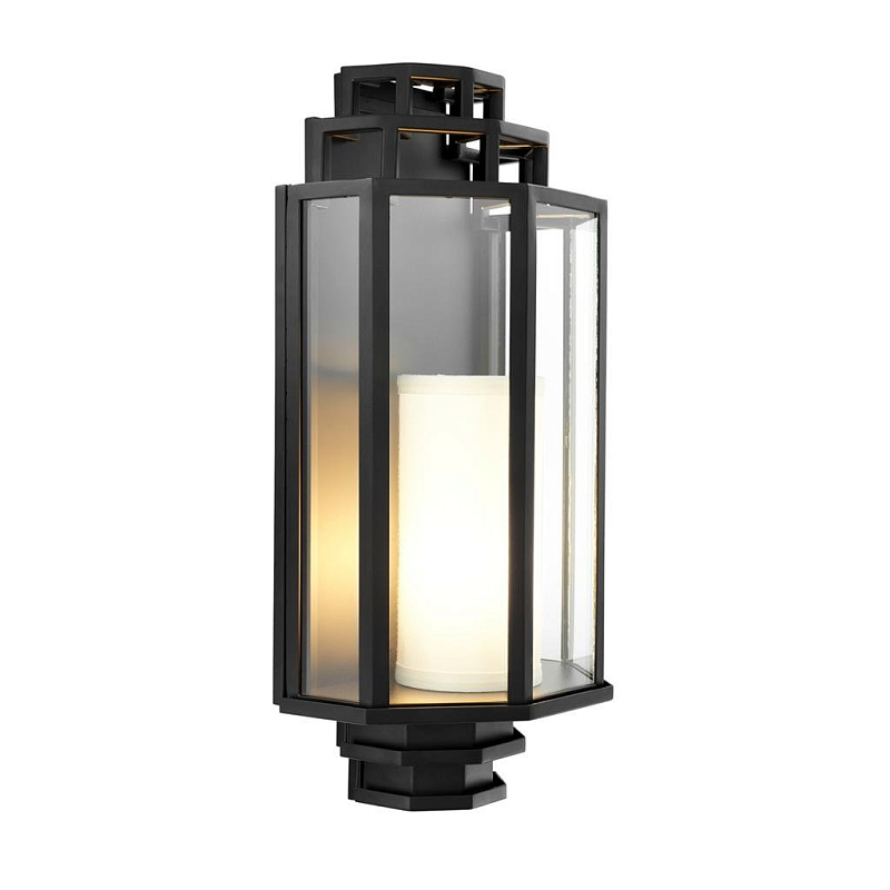 Бра Wall Lamp Monticello Черный Прозрачное Стекло Бежевый Бра Wall Lamp Monticello Черный Прозрачное Стекло Бежевый в Твери | Loft Concept