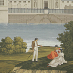 Обои ручная роспись Monuments of Paris Roberts on scenic paper варинант исполнения - 2 | Loft Concept в Твери