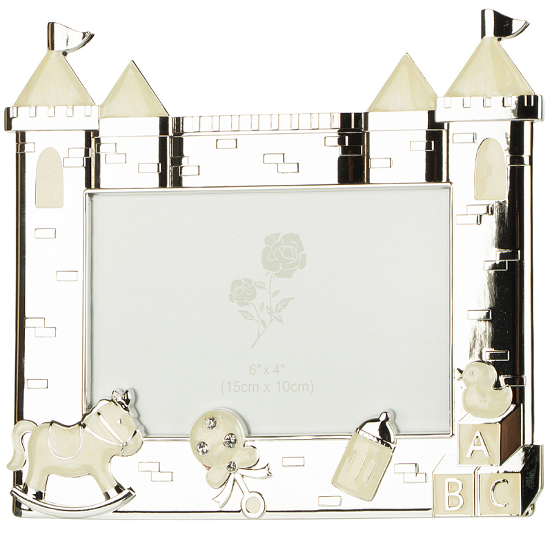 Фоторамка детская Childhood Corner Lock Серебряный Фоторамка детская Childhood Corner Lock Серебряный в Твери | Loft Concept